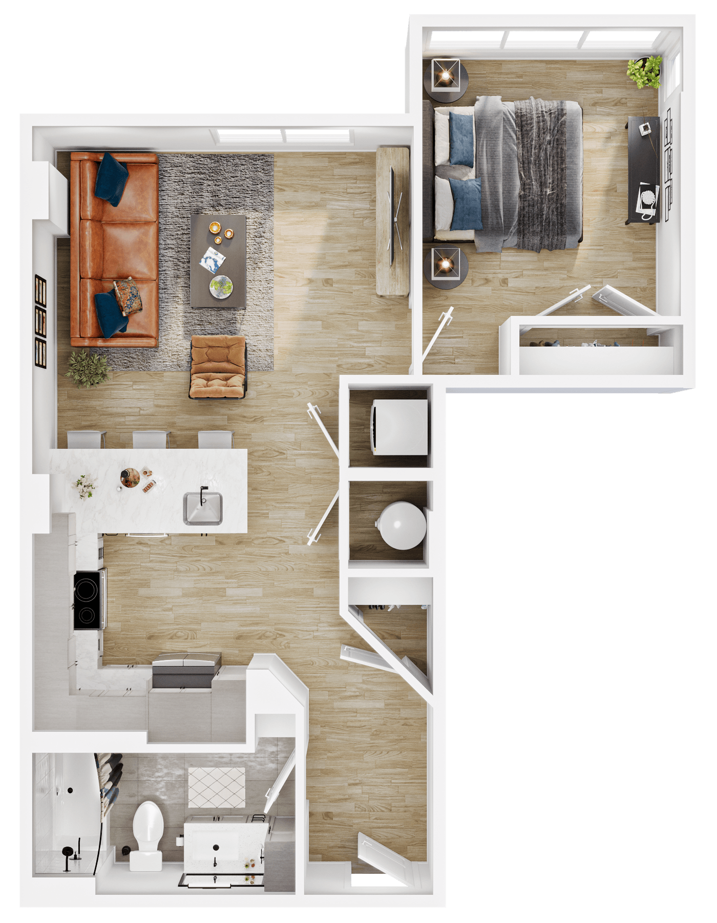 Floor plan layout diagram for A18
